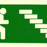 Escadas descida à direita – Sinalética Revenda